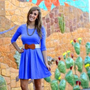 Sky blue cotton dress by Everly