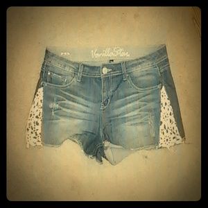 Women's vanilla star Jean shorts