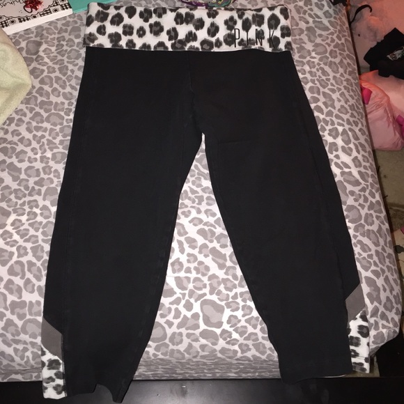 Victoria's secret pink yoga crops