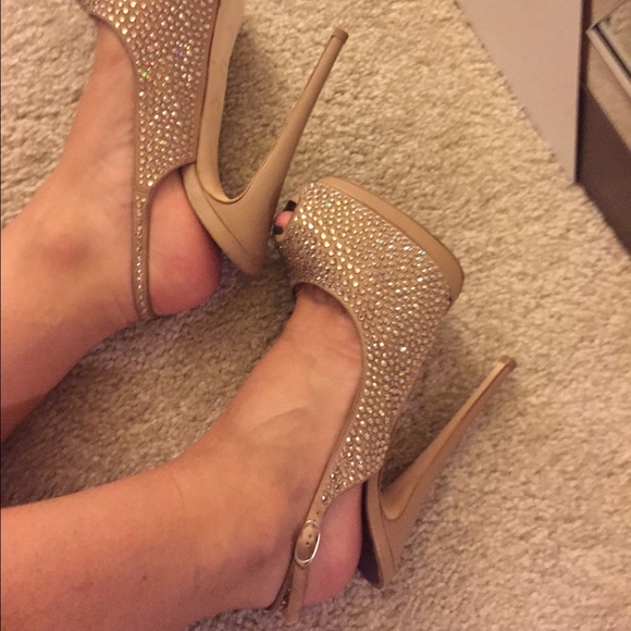 Giuseppe Zanotti Crystal sling back peep toe pumps - Picture 2 of 4