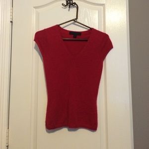 Cherry red 100% cashmere top
