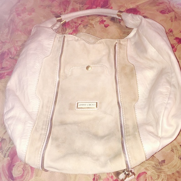 Auth Jimmy Choo large bag Mandah Gold/Yellow