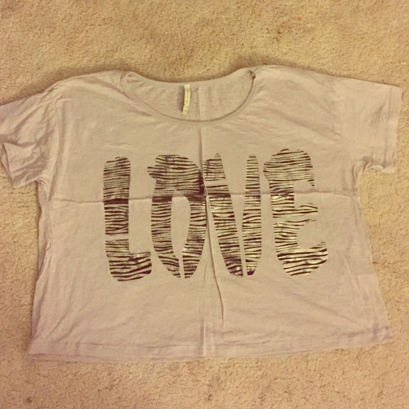 Love printed crop top