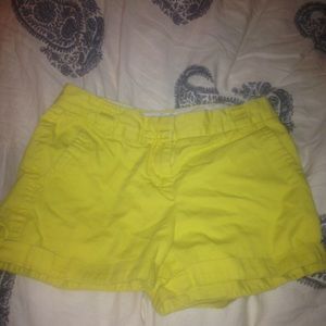 Yellow shorts