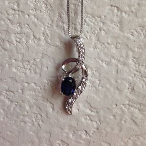 Blue Sapphire Necklace