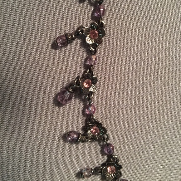 Purple Flower Necklace - Picture 3 of 4