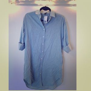 Chambray Denim Dress Shirt Forever 21