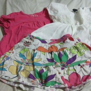 Childrens place skirt w/2tops n more