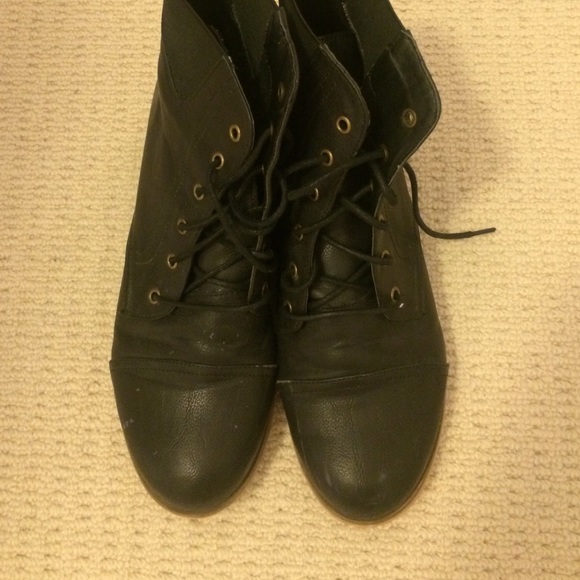 Urban outfitter leather combat boots