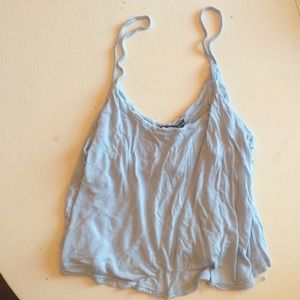 BRANDY MELVILLE light blue crop tank