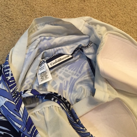 Like New! Blue Tankini Swim Suit Top - Picture 3 of 3