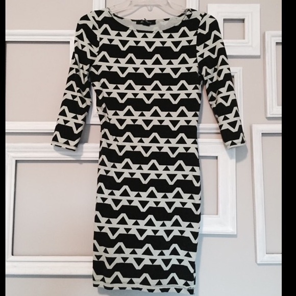 Forever 21 Mint and Black Aztec Dress