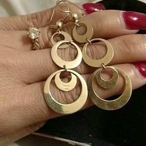 Gold earrings 14 k