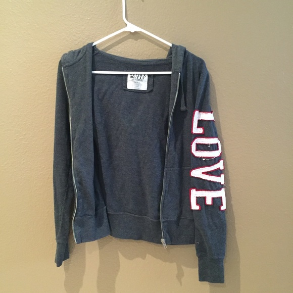Grey zip up jacket