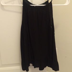 Black flowy halter