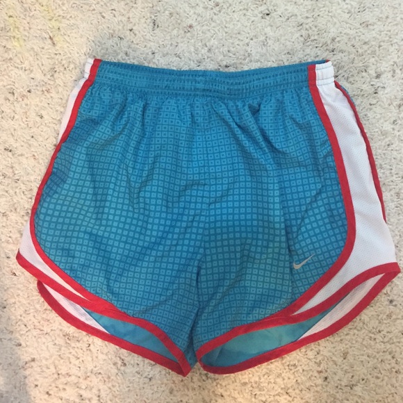 NIKE Dri-Fit Shorts Blue/Red Size S