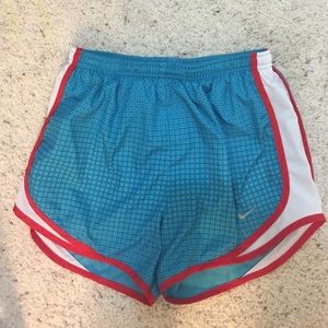 NIKE Dri-Fit Shorts Blue/Red Size S