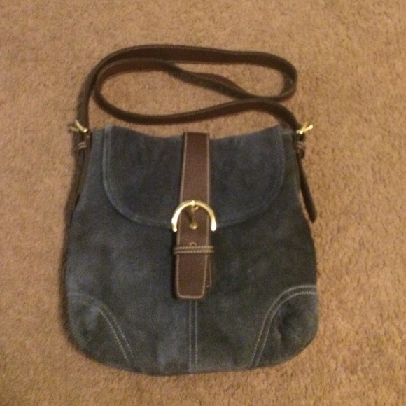 Suede Coach Purse