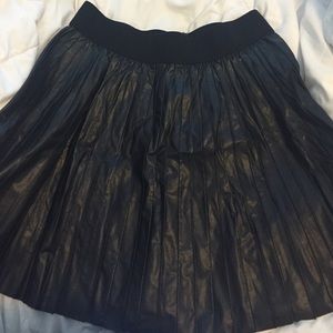 Black Pleated Skirt