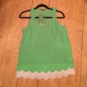 Lilly Pulitzer Scalloped Top