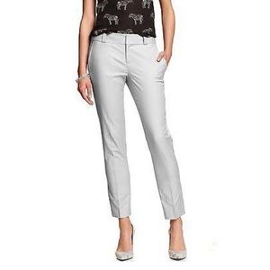 Banana republic skinny crop grey pants