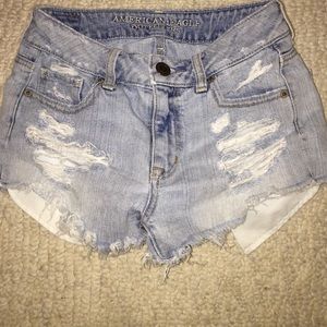 American Eagle mid high rise jean shorts