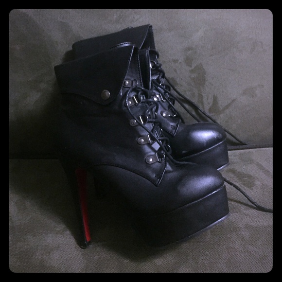 Booties red sole