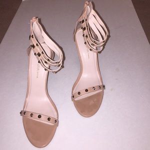 Nude Studded Heels