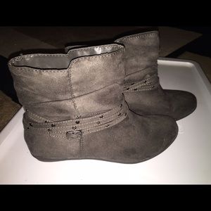 Brand New Gray Booties Size 7