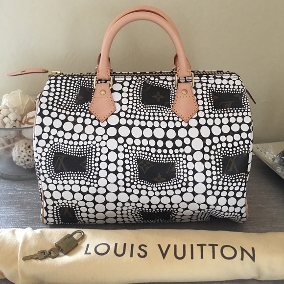 Louis Vuitton Handbags - NEW LOUIS VUITTON WHITE SPEEDY TOWN YAYOI KUSAMA