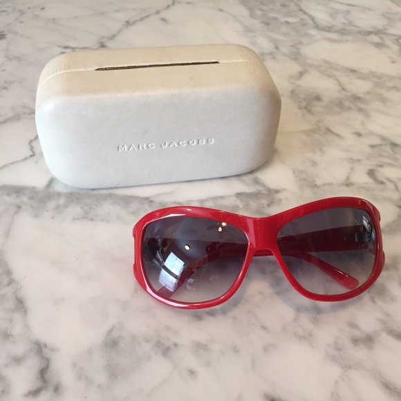 Marc Jacobs Red Sunglasses.