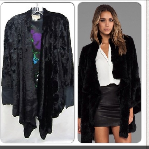 Elizabeth & James faux fur jacket
