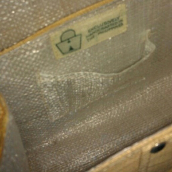 SOLD Vintage Philippines Straw Burlap Handbag - Picture 4 of 4