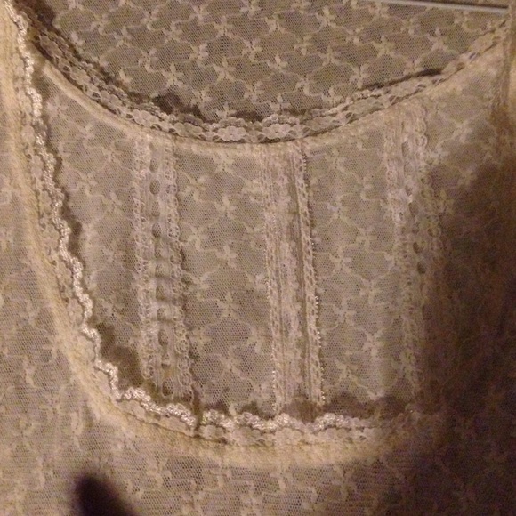Beautiful Lacey off-white shirt Boho m - Picture 2 of 3