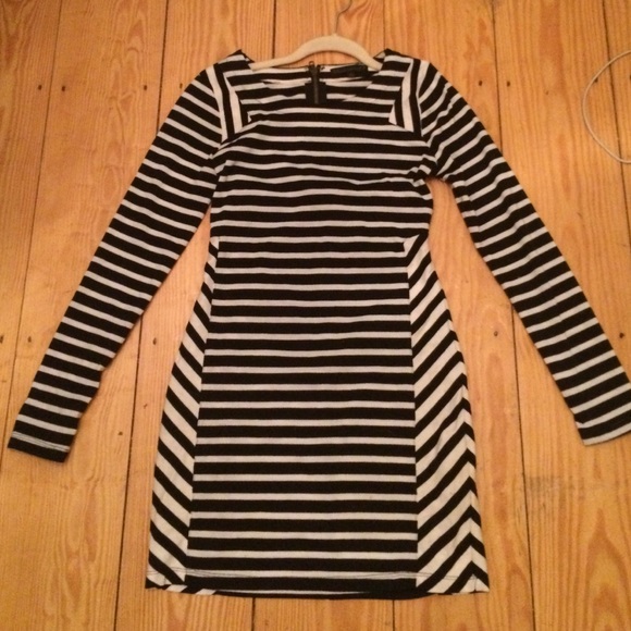 Black & White Striped Dress