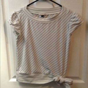 Luna Chix striped black and white shirt
