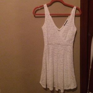 White pretty formal dress
