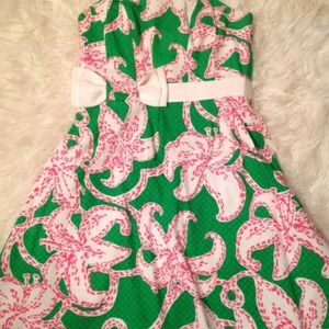 Lilly pink and green dress