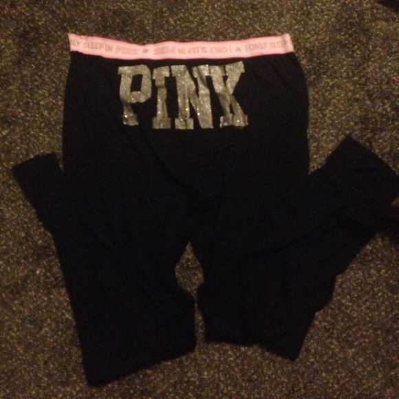 Victoria's Secret pink thermal pants