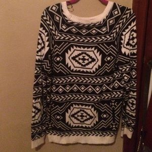 Black and White Sweater