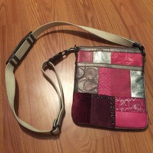 real pink Coach cross body