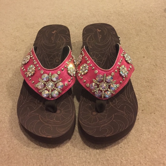 Bling flip flops