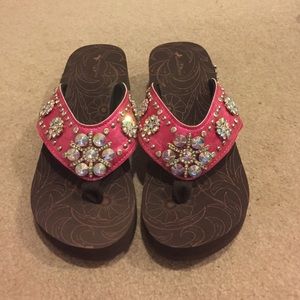Bling flip flops