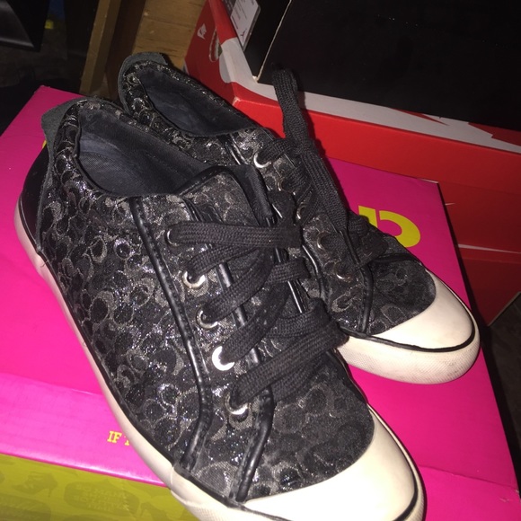 black coach shoes