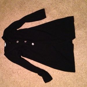 Black knee length sweater