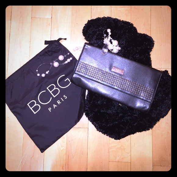 BCBG Black Clutch