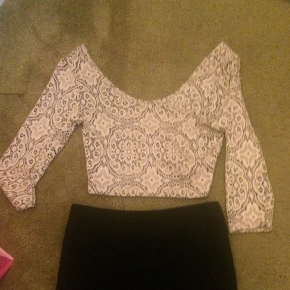 Lace crop top