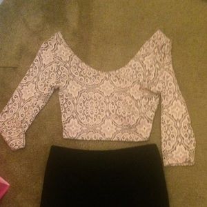Lace crop top