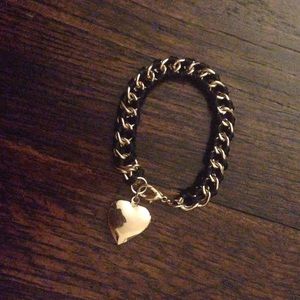 Heart charm bracelet