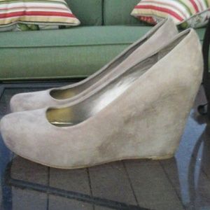 Suede wedges